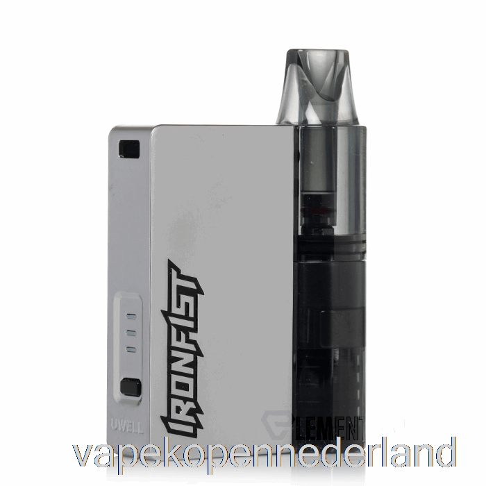 Elektronische Sigaret Vape Uwell Caliburn & Ironfist L 16w Pod-systeem Metallic Zilver